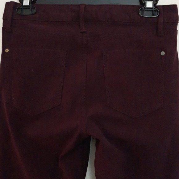 EGGPLANT SLIM TWILL JEANS - Picture 4 of 7